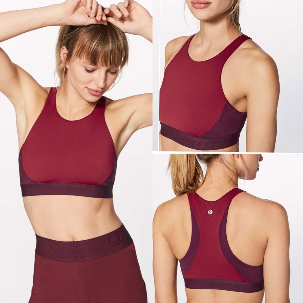 Lululemon Bob & Weave Bra | Oxblood / Deep Rouge